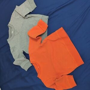 Primary Orange and Gray Sweatshirts, 18-24 Months